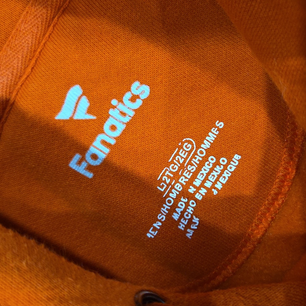 Fanatics NFL Denver Broncos Orange Hoodie with Team Logo - Picture 3 of 6